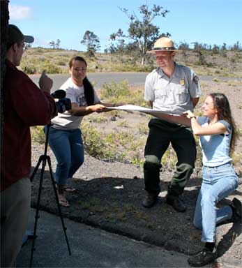 team shooting video